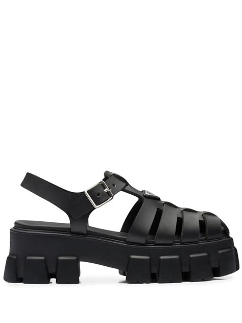 prada cage sandals|prada platform shoes.